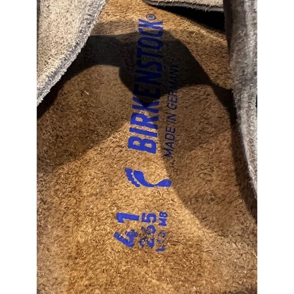 BIRKENSTOCK Arizona suede taupe sandals size 41 - Picture 3 of 5